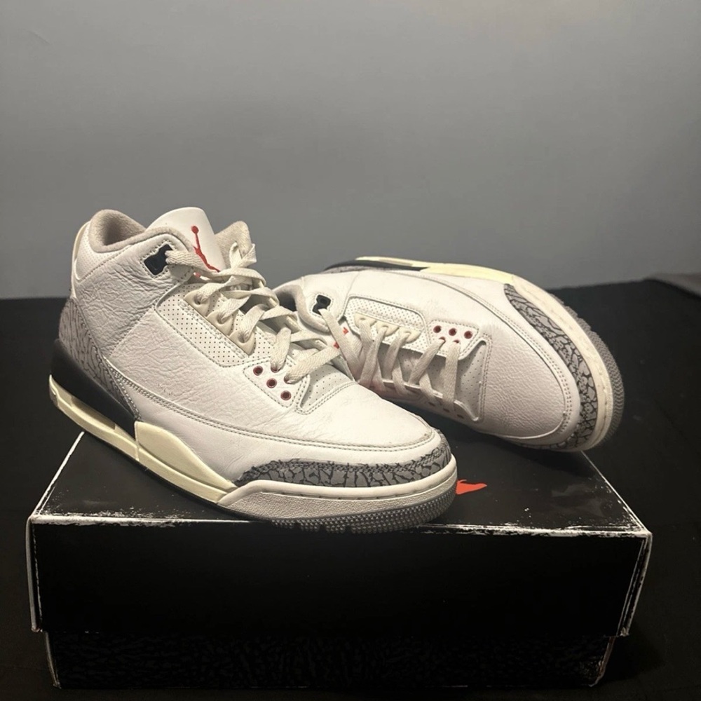 Air Jordan 3 White Cement Reimagined size 10